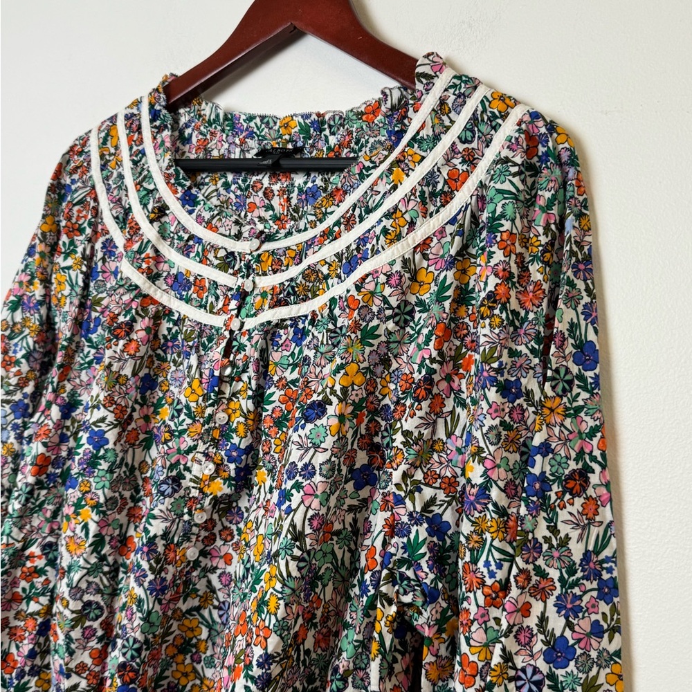 TALBOTS BUOYANT DITSY POPOVER sz 2X - Picture 7 of 10